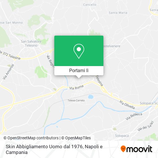 Mappa Skin Abbigliamento Uomo dal 1976