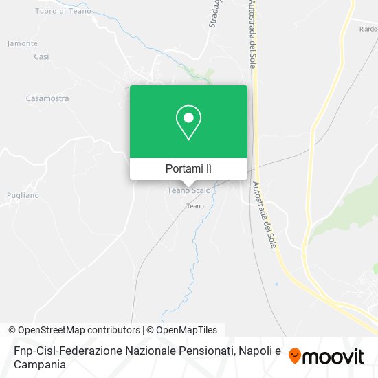 Mappa Fnp-Cisl-Federazione Nazionale Pensionati