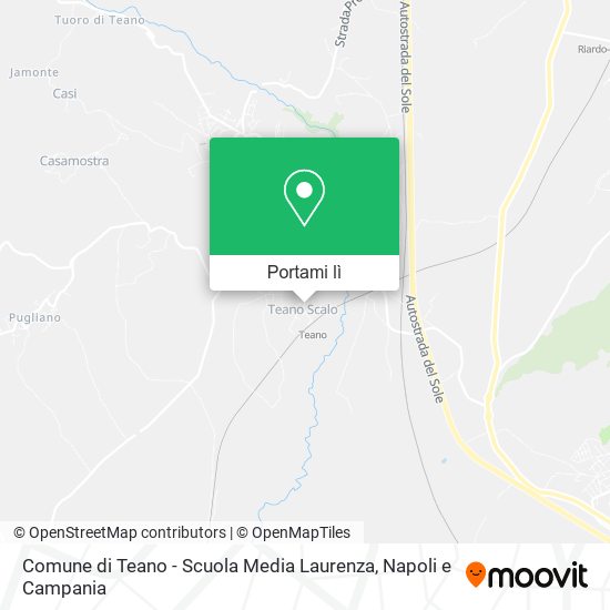 Mappa Comune di Teano - Scuola Media Laurenza