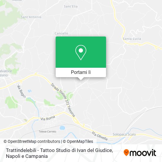 Mappa Trattindelebili - Tattoo Studio di Ivan del Giudice