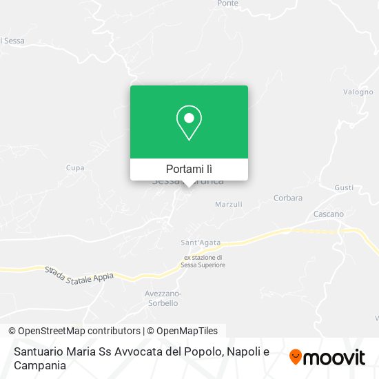 Mappa Santuario Maria Ss Avvocata del Popolo