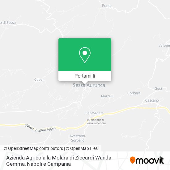Mappa Azienda Agricola la Molara di Ziccardi Wanda Gemma