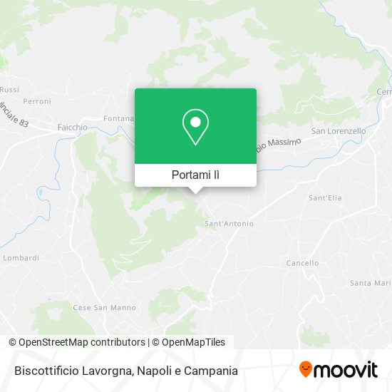 Mappa Biscottificio Lavorgna