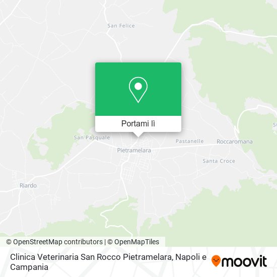 Mappa Clinica Veterinaria San Rocco Pietramelara