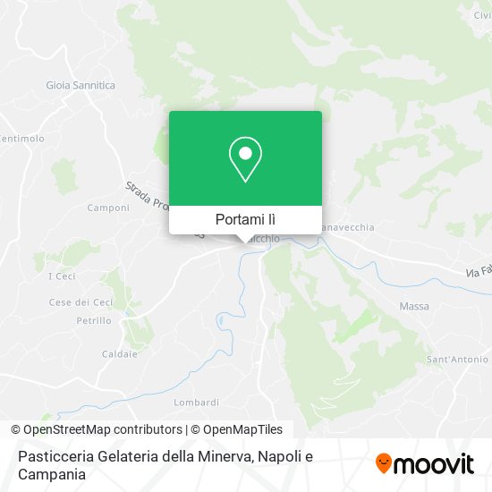 Mappa Pasticceria Gelateria della Minerva