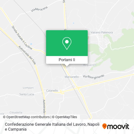 Mappa Confederazione Generale Italiana del Lavoro