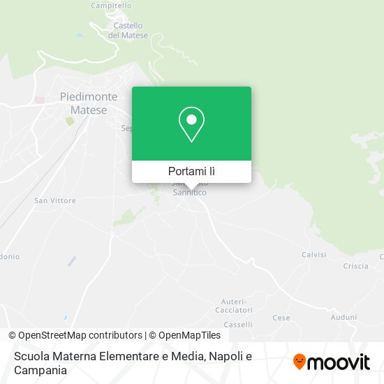 Mappa Scuola Materna Elementare e Media