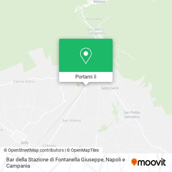 Mappa Bar della Stazione di Fontanella Giuseppe