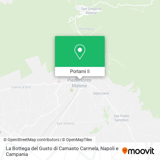 Mappa La Bottega del Gusto di Camasto Carmela