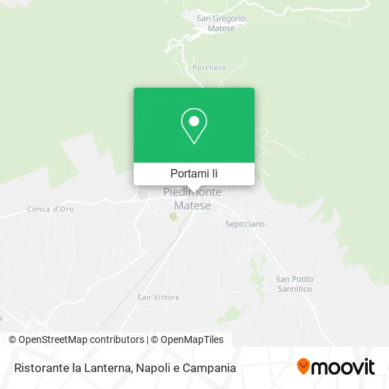 Mappa Ristorante la Lanterna