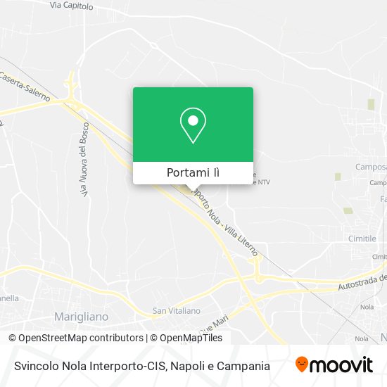 Mappa Svincolo Nola Interporto-CIS