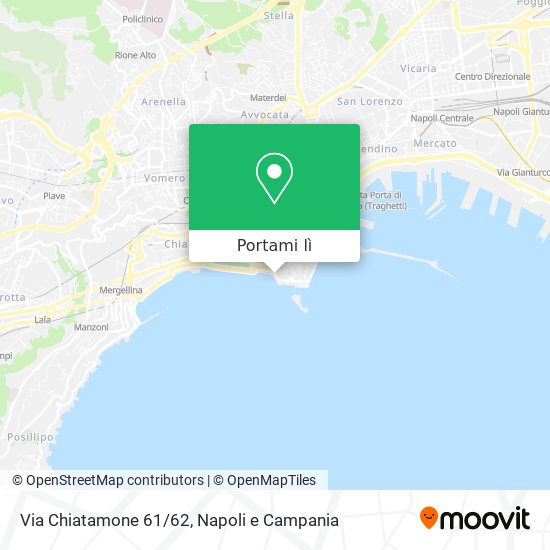 Mappa Via Chiatamone 61/62