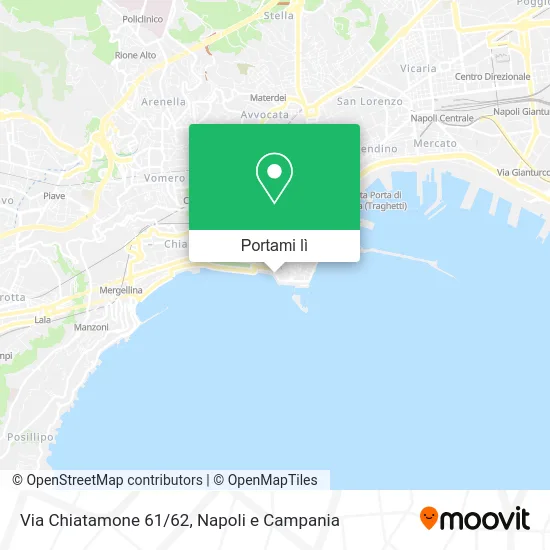 Mappa Via Chiatamone 61/62