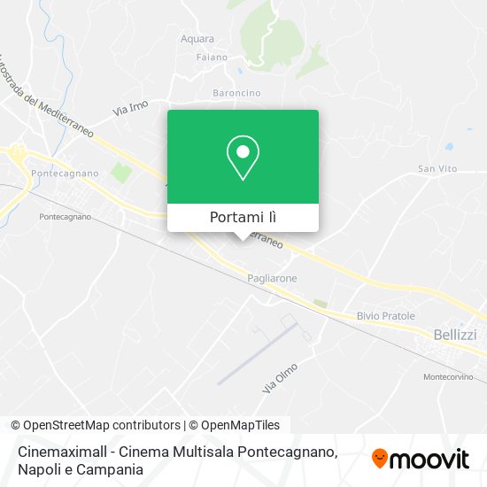 Mappa Cinemaximall - Cinema Multisala Pontecagnano