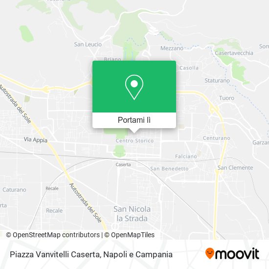 Mappa Piazza Vanvitelli Caserta