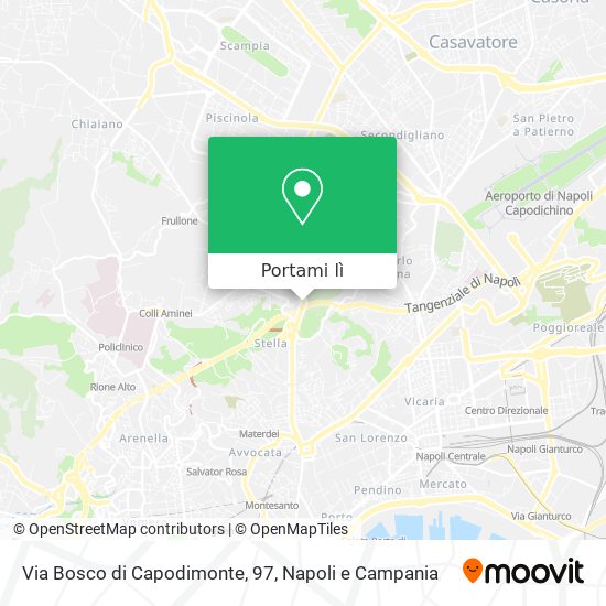 Mappa Via Bosco di Capodimonte, 97