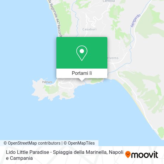 Mappa Lido Little Paradise - Spiaggia della Marinella