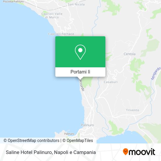 Mappa Saline Hotel Palinuro