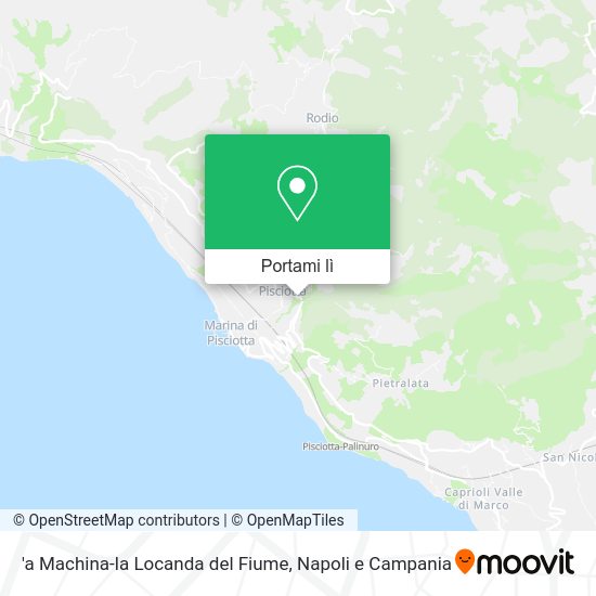 Mappa 'a Machina-la Locanda del Fiume