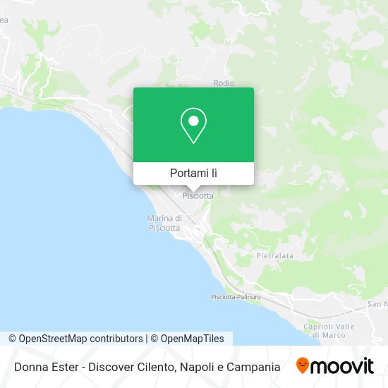 Mappa Donna Ester - Discover Cilento
