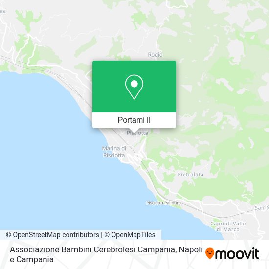 Mappa Associazione Bambini Cerebrolesi Campania