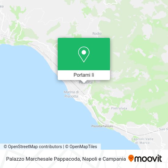 Mappa Palazzo Marchesale Pappacoda