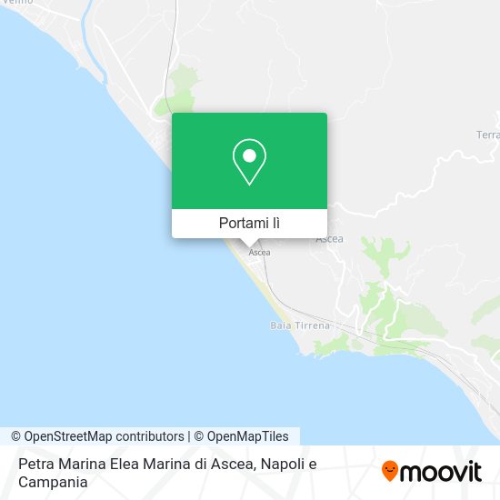 Mappa Petra Marina Elea Marina di Ascea