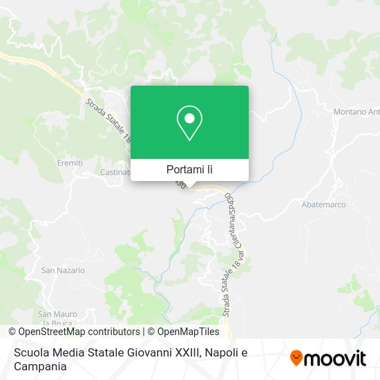 Mappa Scuola Media Statale Giovanni XXIII