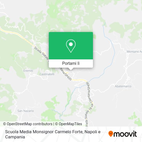 Mappa Scuola Media Monsignor Carmelo Forte