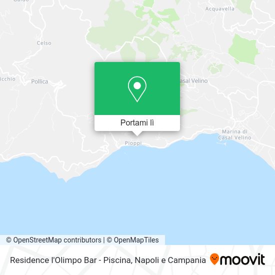 Mappa Residence l'Olimpo Bar - Piscina