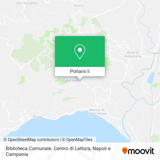Mappa Biblioteca Comunale. Centro di Lettura