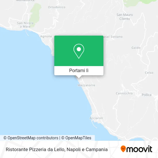 Mappa Ristorante Pizzeria da Lello