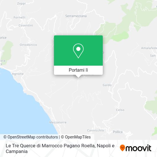 Mappa Le Tre Querce di Marrocco Pagano Roella