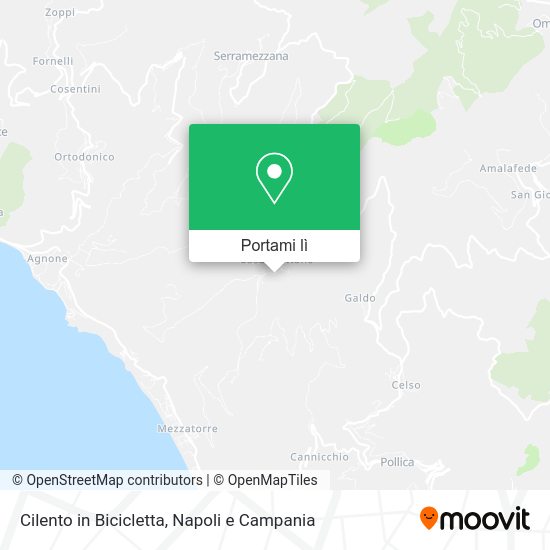 Mappa Cilento in Bicicletta