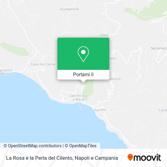 Mappa La Rosa e la Perla del Cilento
