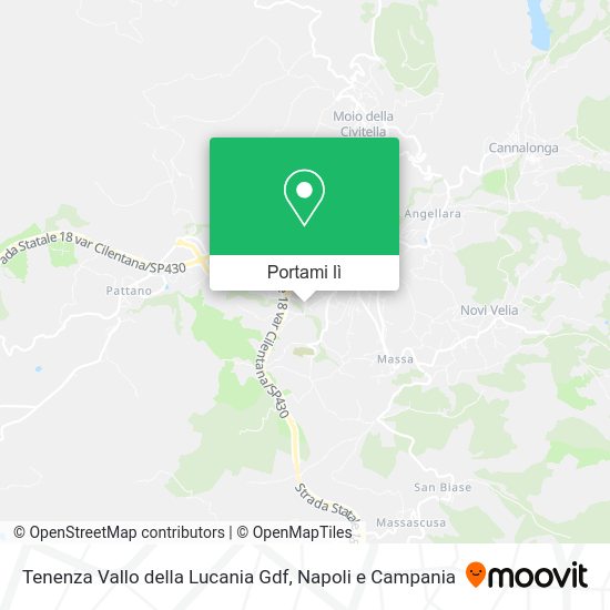 Mappa Tenenza Vallo della Lucania Gdf