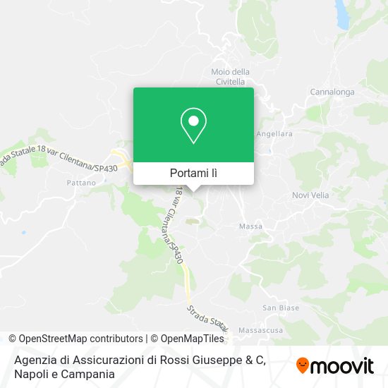 Mappa Agenzia di Assicurazioni di Rossi Giuseppe & C
