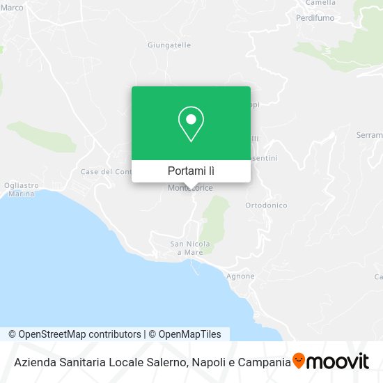 Mappa Azienda Sanitaria Locale Salerno