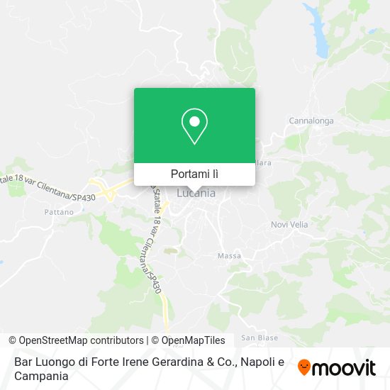 Mappa Bar Luongo di Forte Irene Gerardina & Co.