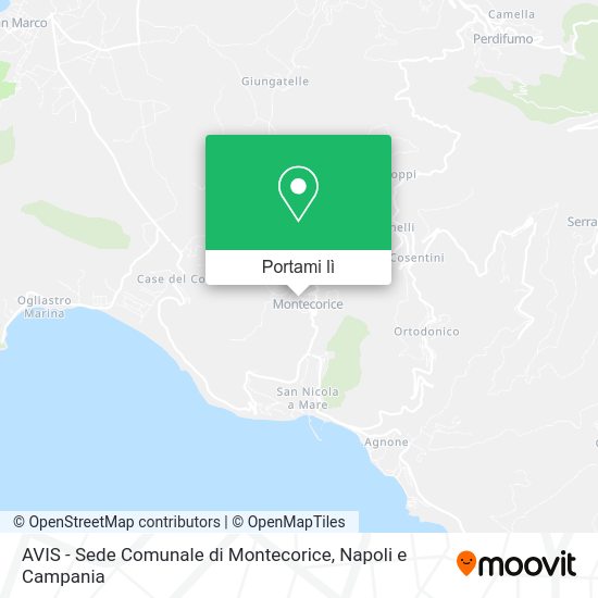 Mappa AVIS - Sede Comunale di Montecorice