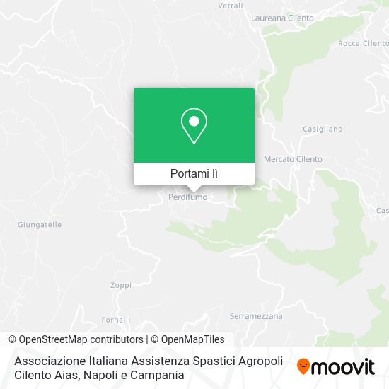 Mappa Associazione Italiana Assistenza Spastici Agropoli Cilento Aias