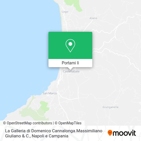 Mappa La Galleria di Domenico Cannalonga.Massimiliano Giuliano & C.