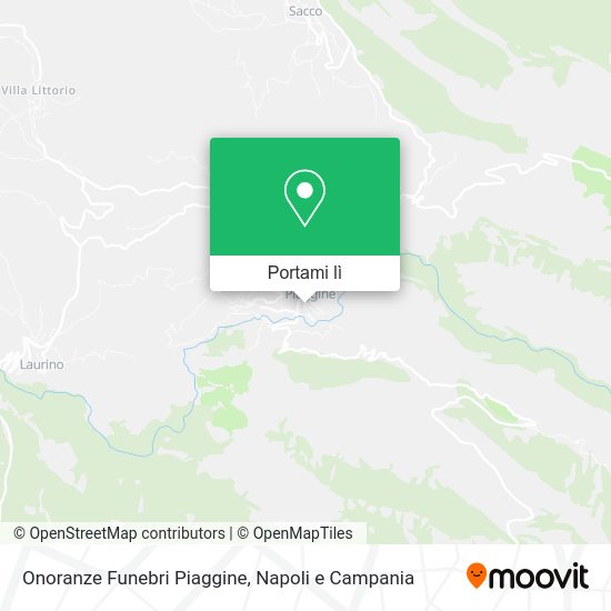 Mappa Onoranze Funebri Piaggine