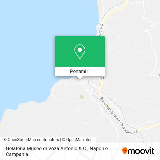 Mappa Gelateria Museo di Voza Antonio & C.