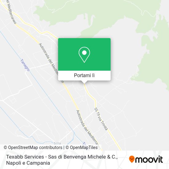 Mappa Texabb Services - Sas di Benvenga Michele & C.