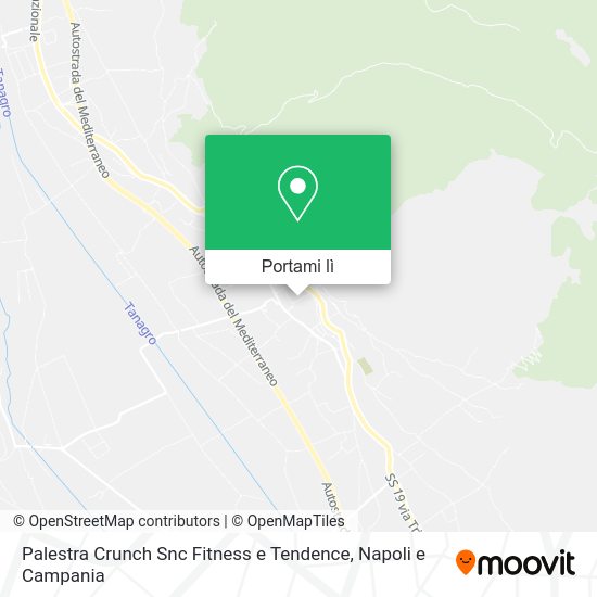 Mappa Palestra Crunch Snc Fitness e Tendence