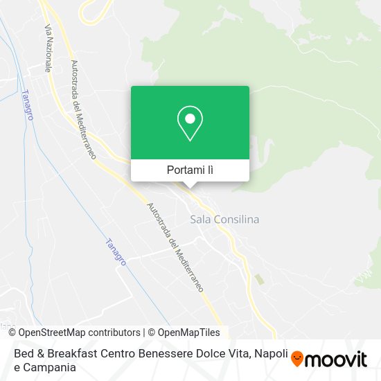 Mappa Bed & Breakfast Centro Benessere Dolce Vita