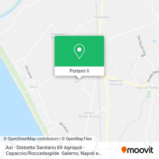 Mappa Asl - Distretto Sanitario 69 Agropoli - Capaccio / Roccadaspide -Salerno