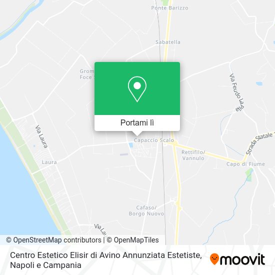 Mappa Centro Estetico Elisir di Avino Annunziata Estetiste