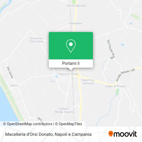 Mappa Macelleria d'Orsi Donato